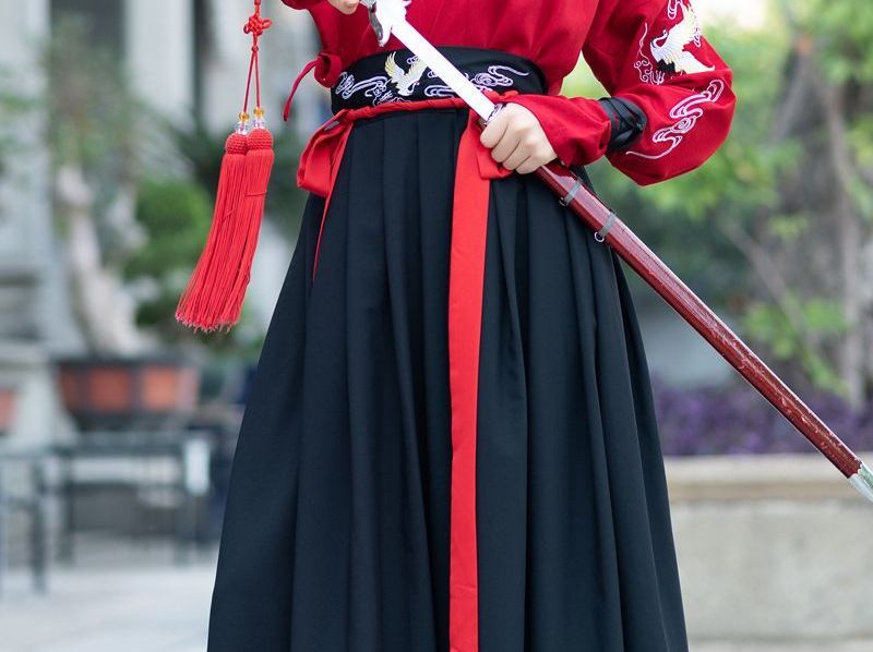 Couple Matching Set: Hanfu Top + Skirt