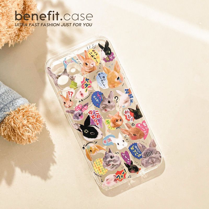 Phone Transparent Case Rabbit
