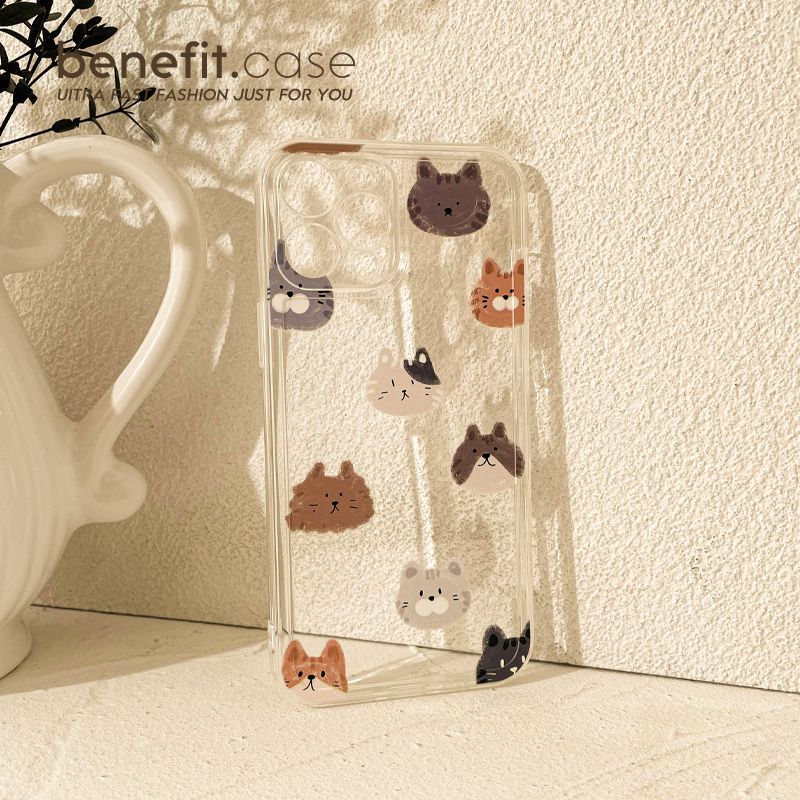 Transparent Phone Cat Case