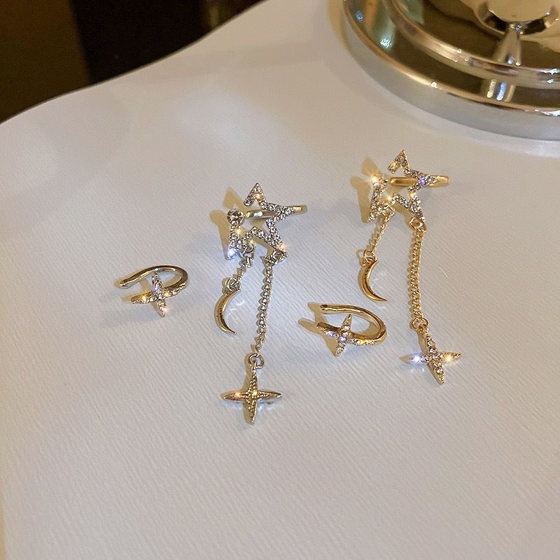Star Earring Alloy Cuff