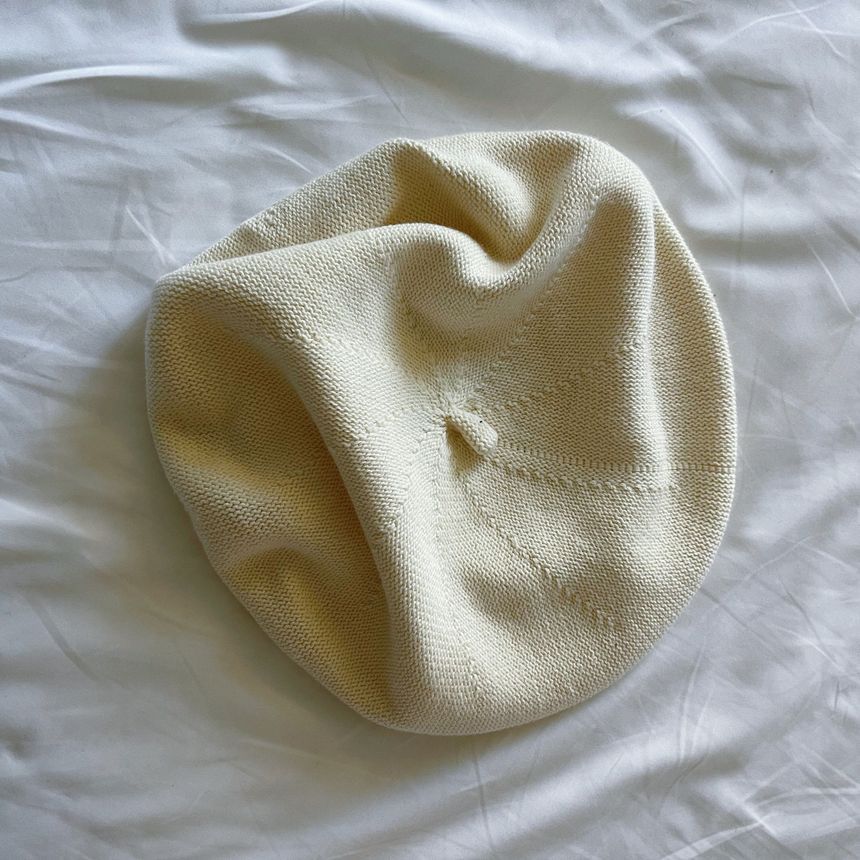 Cotton Beret Linen Plain Hat