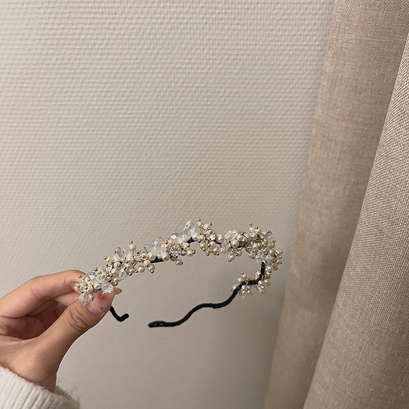 Faux Crystal Pearl Headband