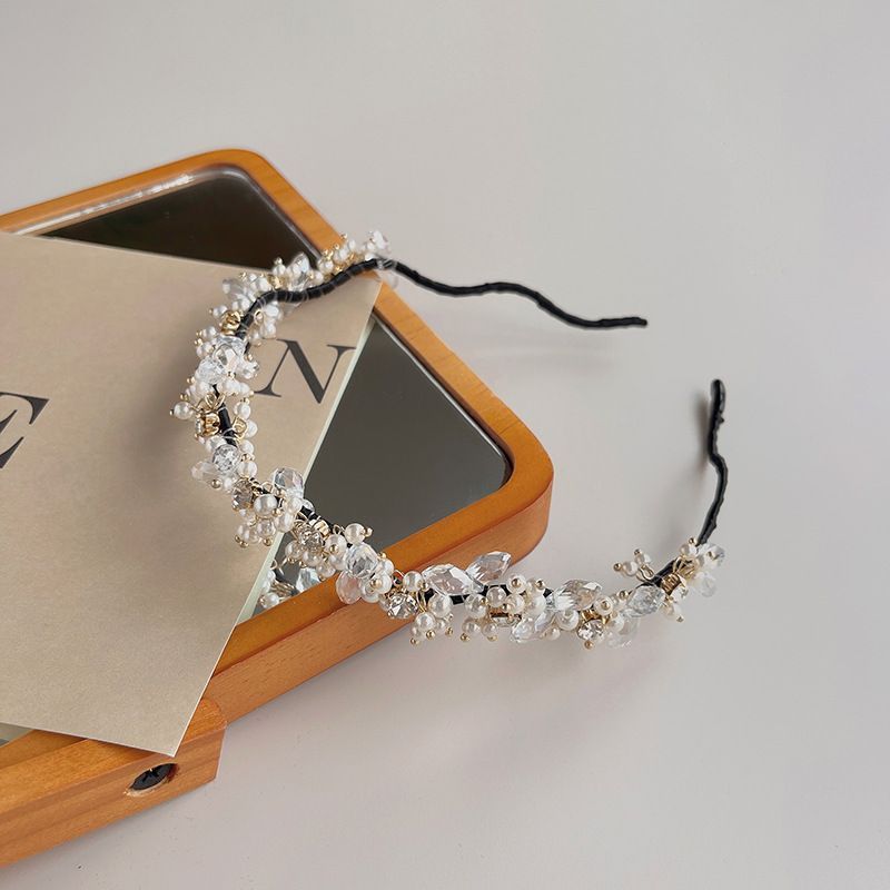 Faux Crystal Pearl Headband