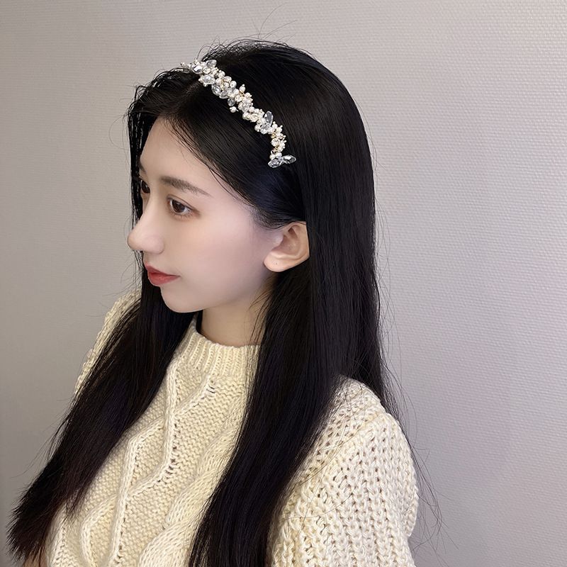 Faux Crystal Pearl Headband