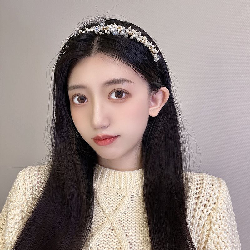 Faux Crystal Pearl Headband