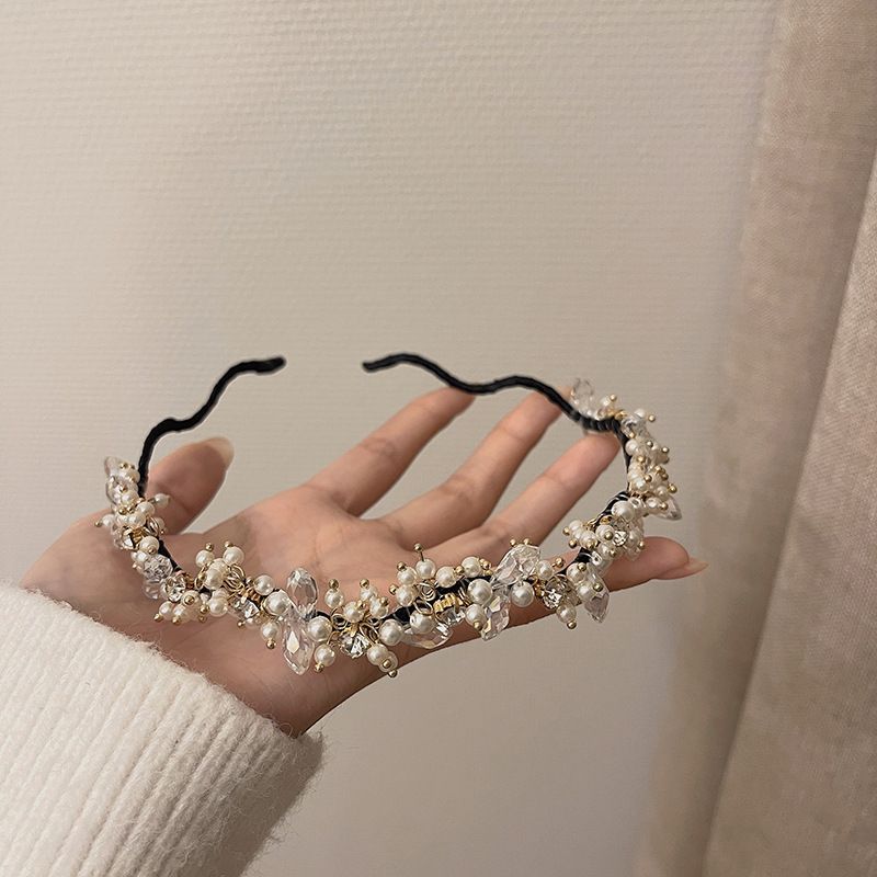 Faux Crystal Pearl Headband