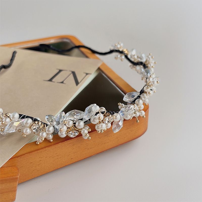 Faux Crystal Pearl Headband
