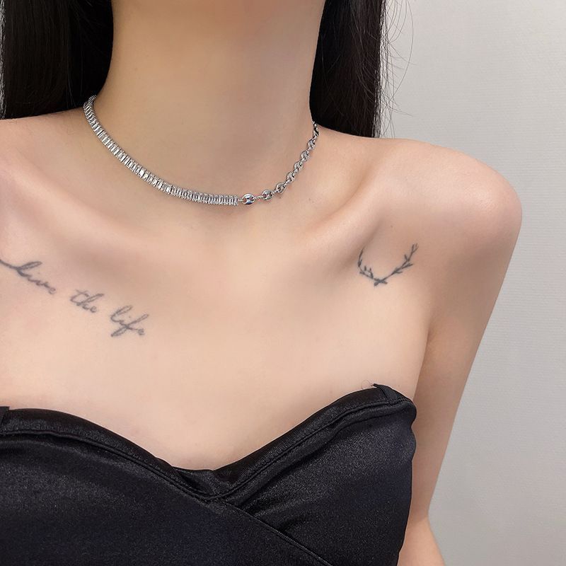 Alloy Choker Rhinestone