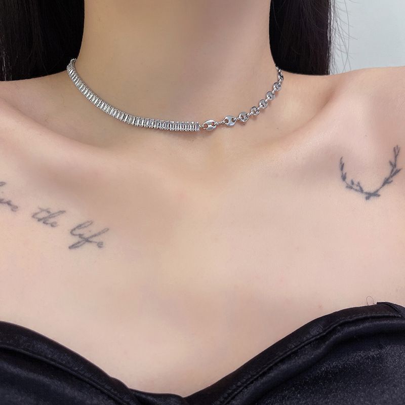 Alloy Choker Rhinestone