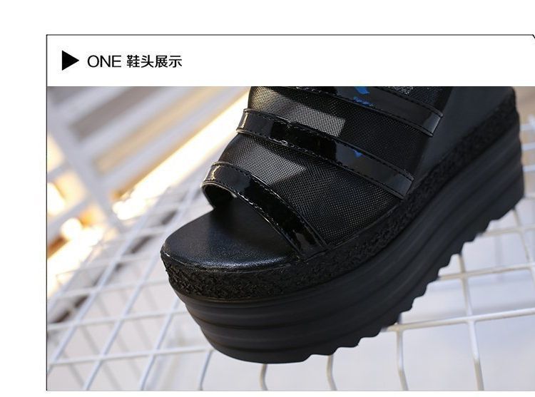 Slide Platform Wedge Sandals