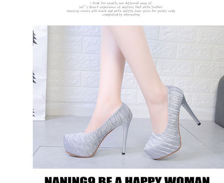 Platform Stiletto Heel Pumps