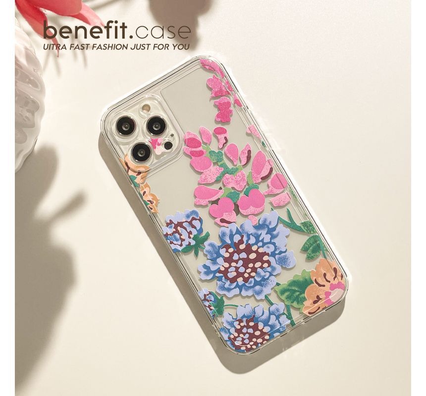 Case Phone Flower Transparent