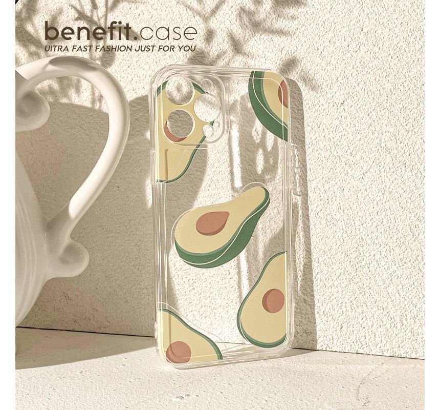 Case Transparent Phone Avocado