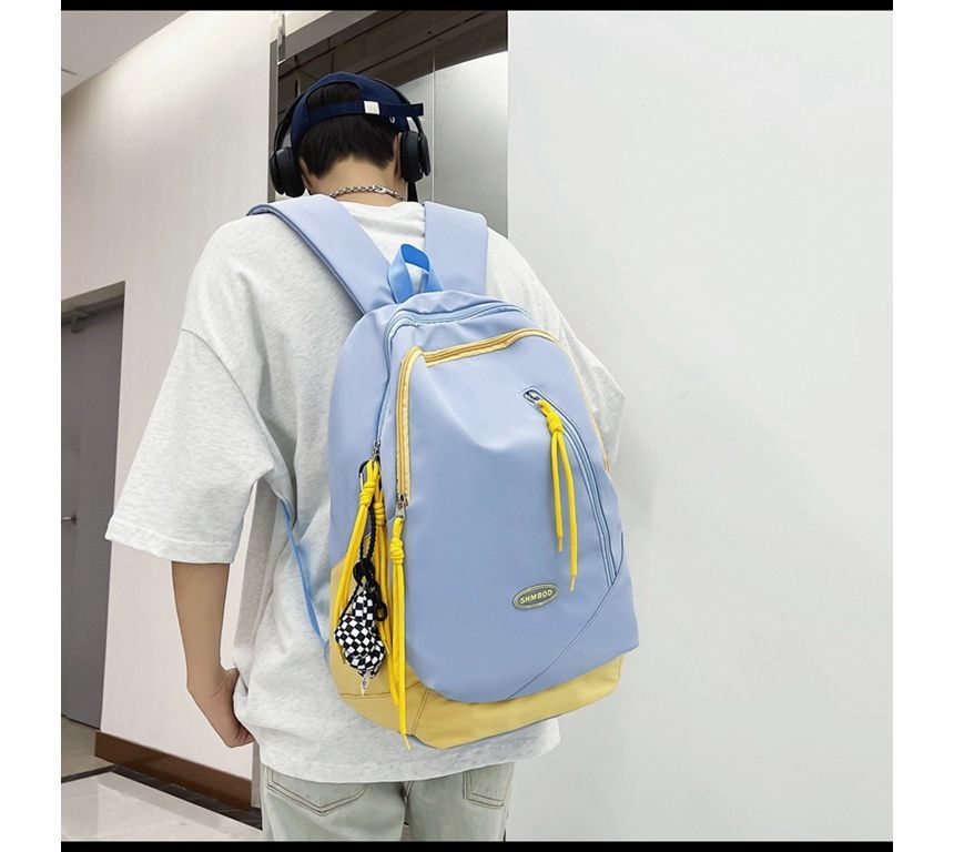 Logo Two-Tone Backpack Nylon