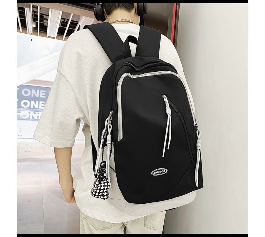 Logo Two-Tone Backpack Nylon