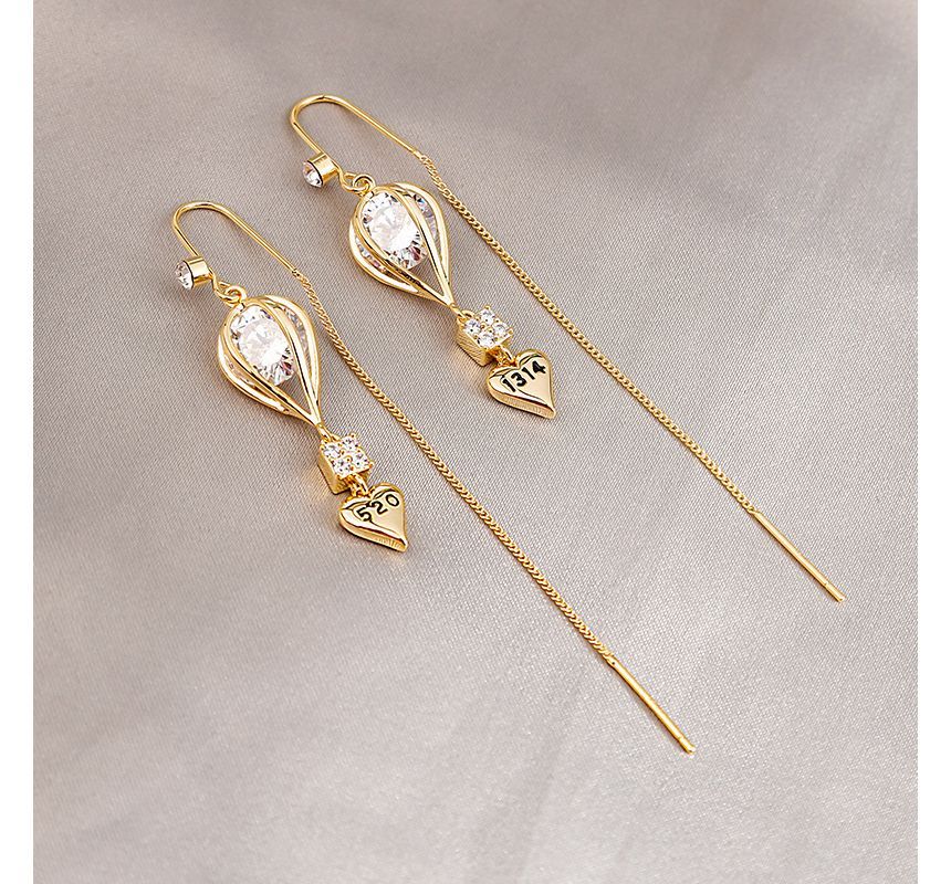 Rhinestone / Faux Cat Eye Stone / Alloy Earring (various designs)