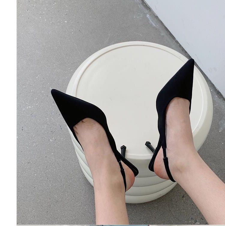 High-Heel Slingback Sandals