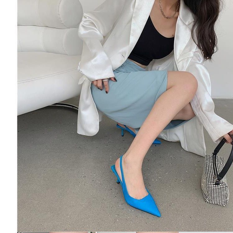 High-Heel Slingback Sandals