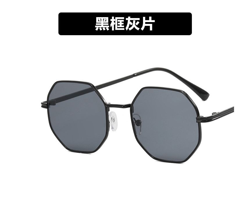Geometric Sunglasses Metal Frame