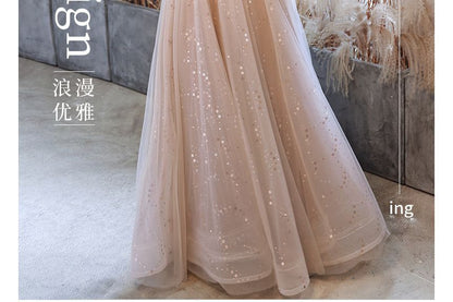 Sleeveless Embellished Evening Gown