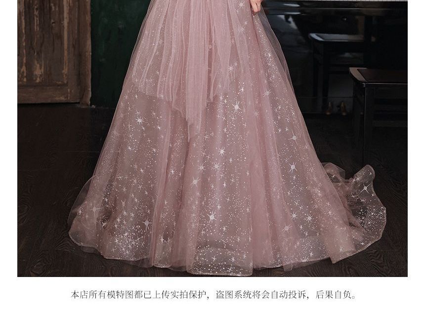 Prom Short-Sleeve Maxi (Various Embellished Dress Designs)