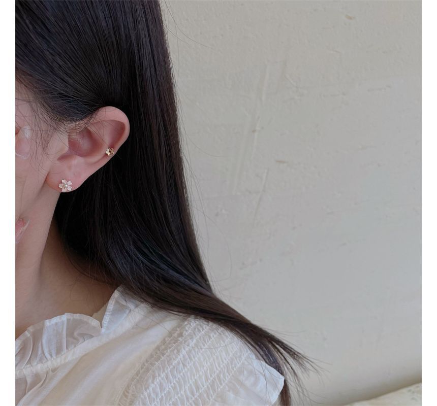 3 (various Earring Set: Pair Alloy Sakura designs)