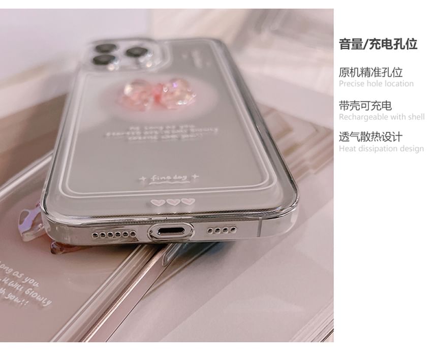 Phone Transparent Bow Case