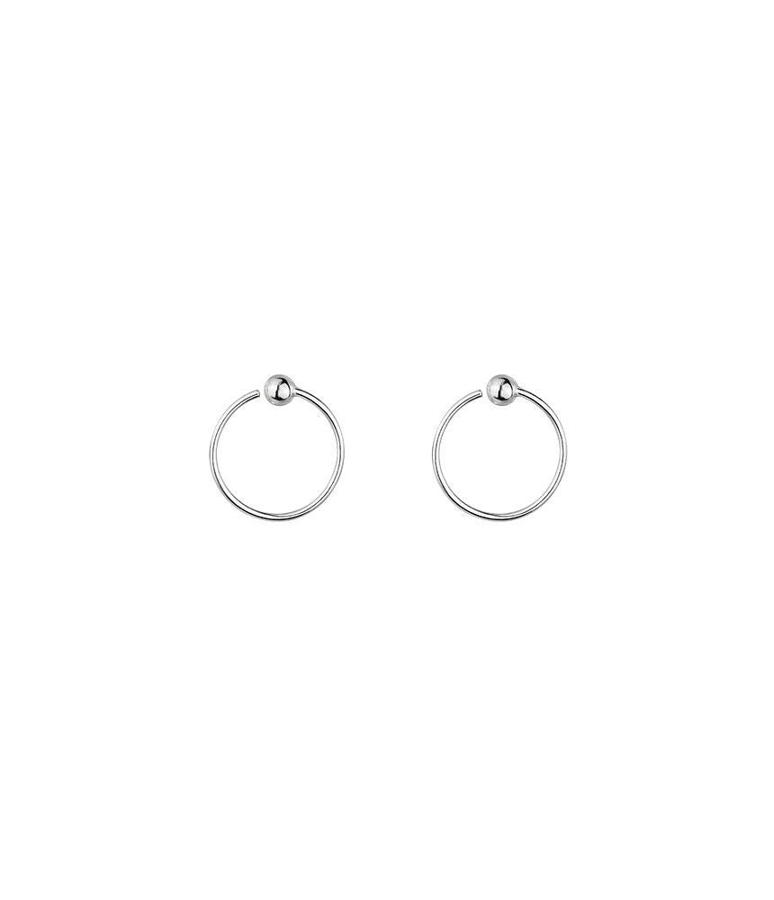 Sterling Silver Open Hoop Earring