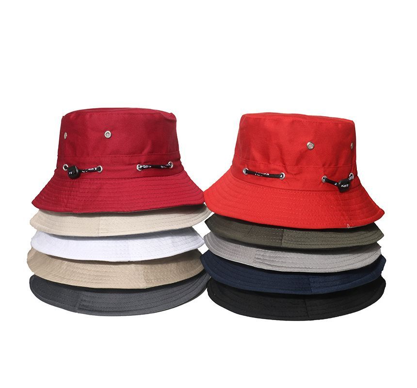 Camouflage Hat Print Plain Bucket /