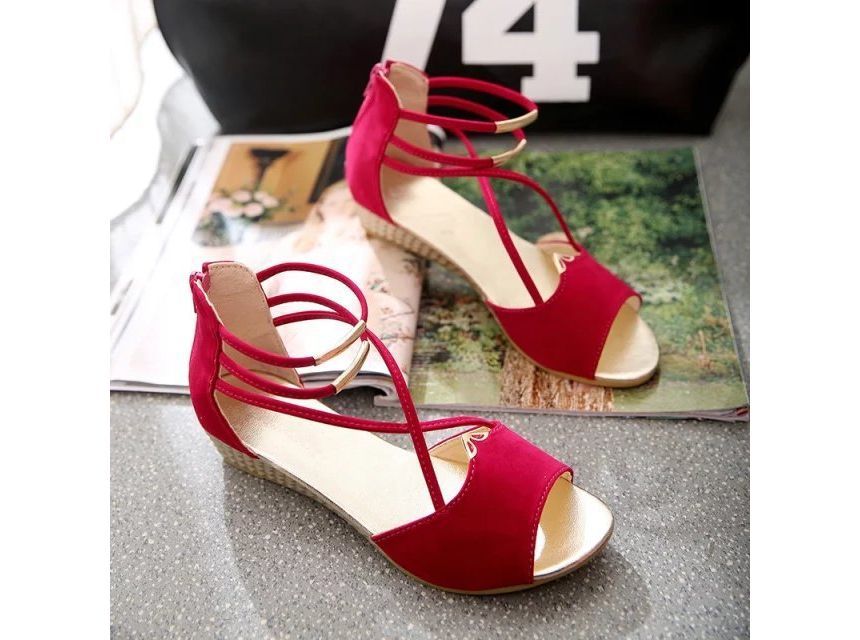 Sandals Ankle-Strap Low-Heel