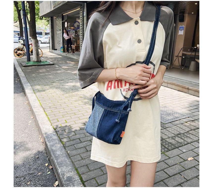 Denim Crossbody Bag