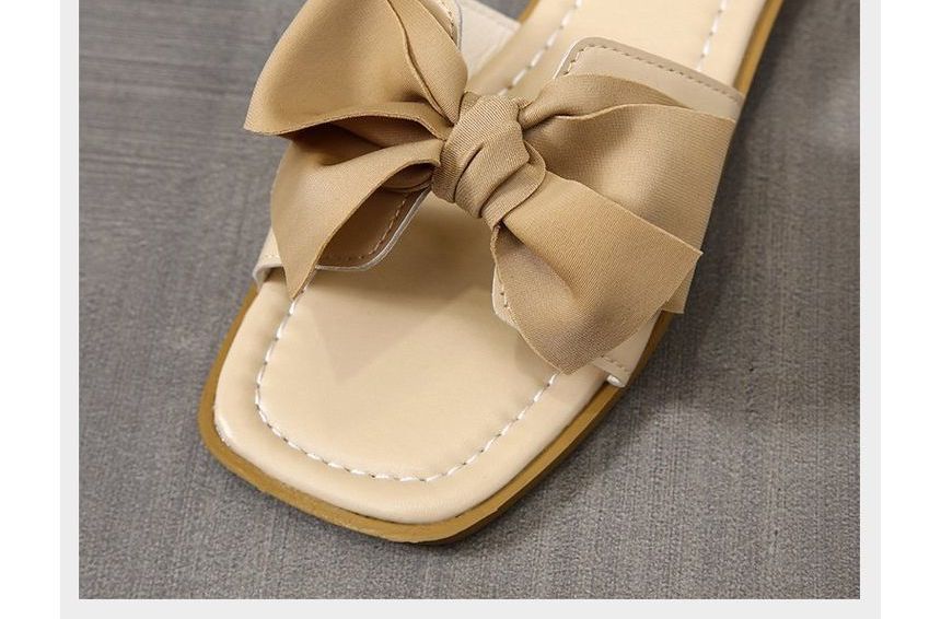 Accent Bow Sandals Slide