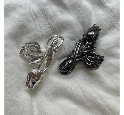 Rose Alloy Hair Clamp