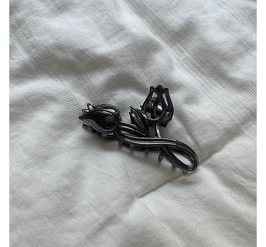 Rose Alloy Hair Clamp