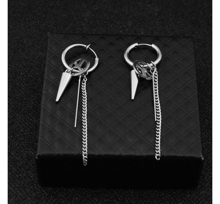 Asymmetrical Chain Earring / Clip-On Earring