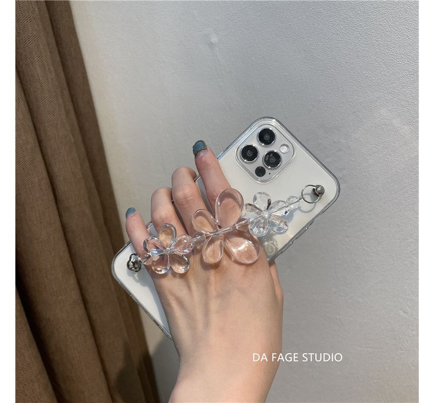 Flower Chain Transparent Phone Case