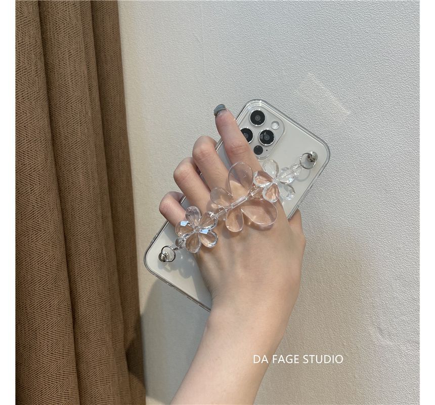 Flower Chain Transparent Phone Case