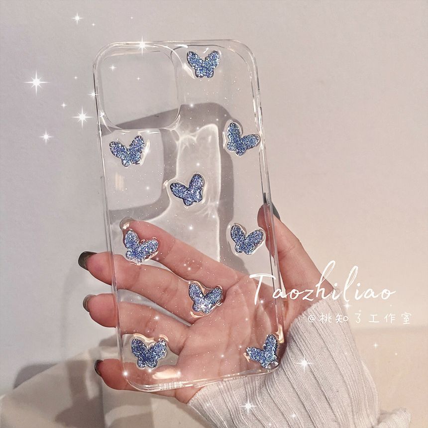 Transparent Phone Case Butterfly