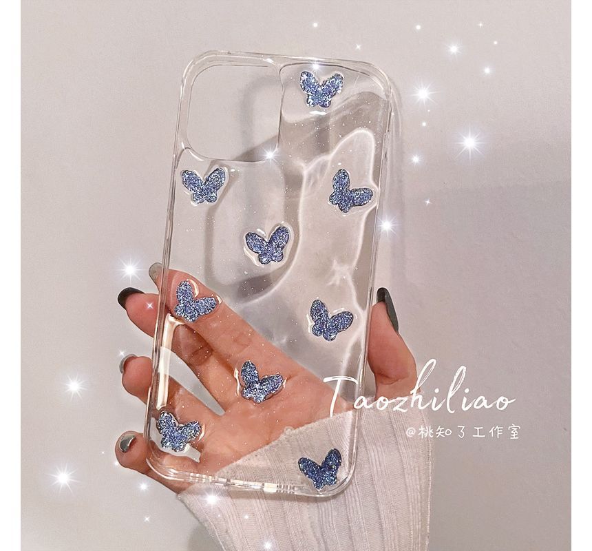 Transparent Phone Case Butterfly
