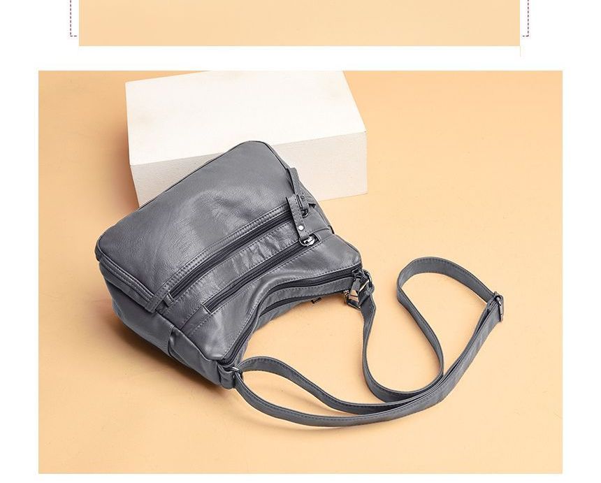 Faux Crossbody Leather Bag