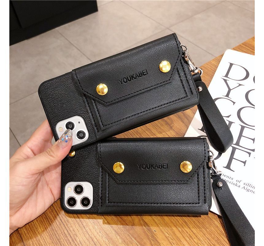 Case Leather Phone Purse Coin Faux
