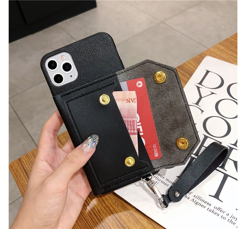Case Leather Phone Purse Coin Faux