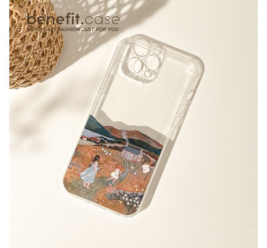 Transparent Case Phone Scenery