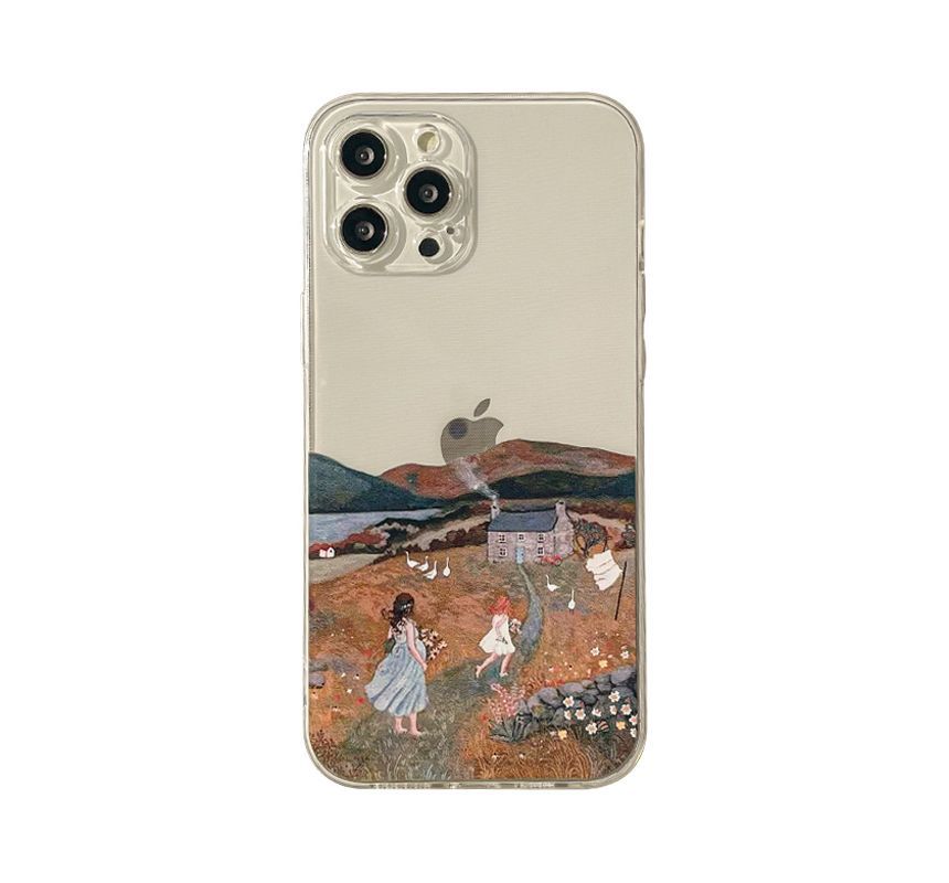 Transparent Case Phone Scenery