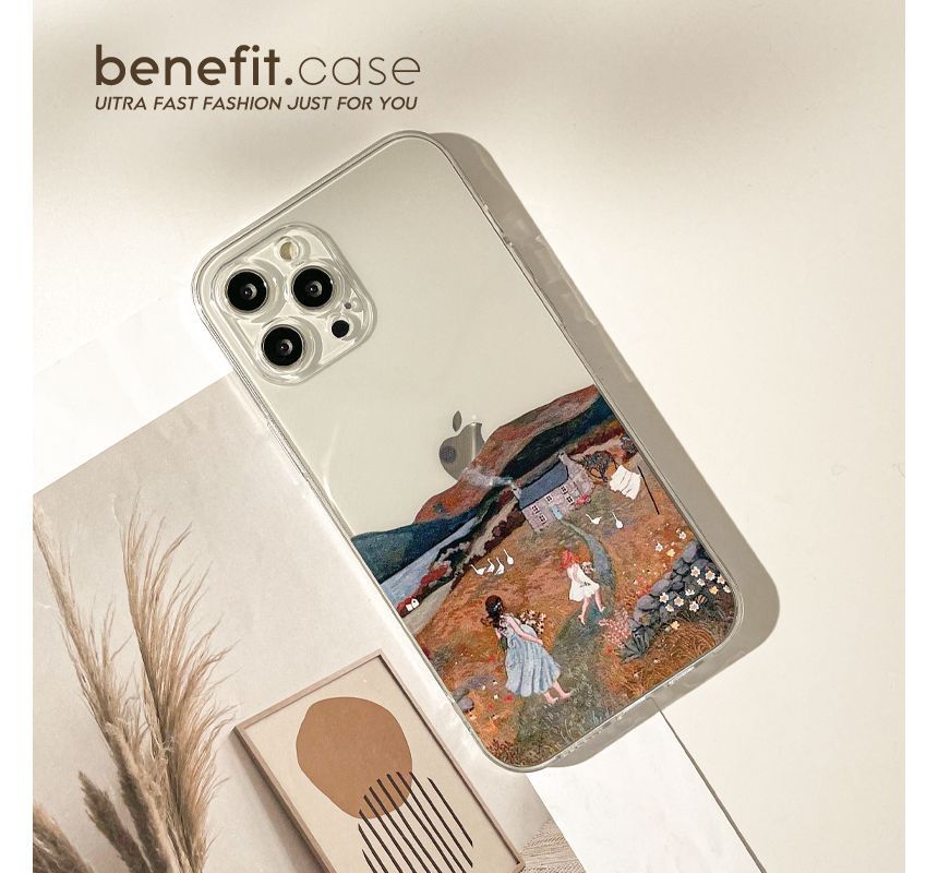 Transparent Case Phone Scenery