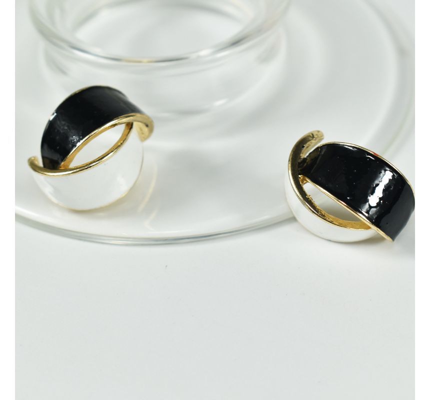 Curve Glaze Alloy Earring