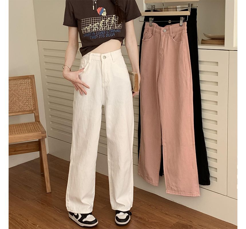 High Waist Loose Fit Jeans