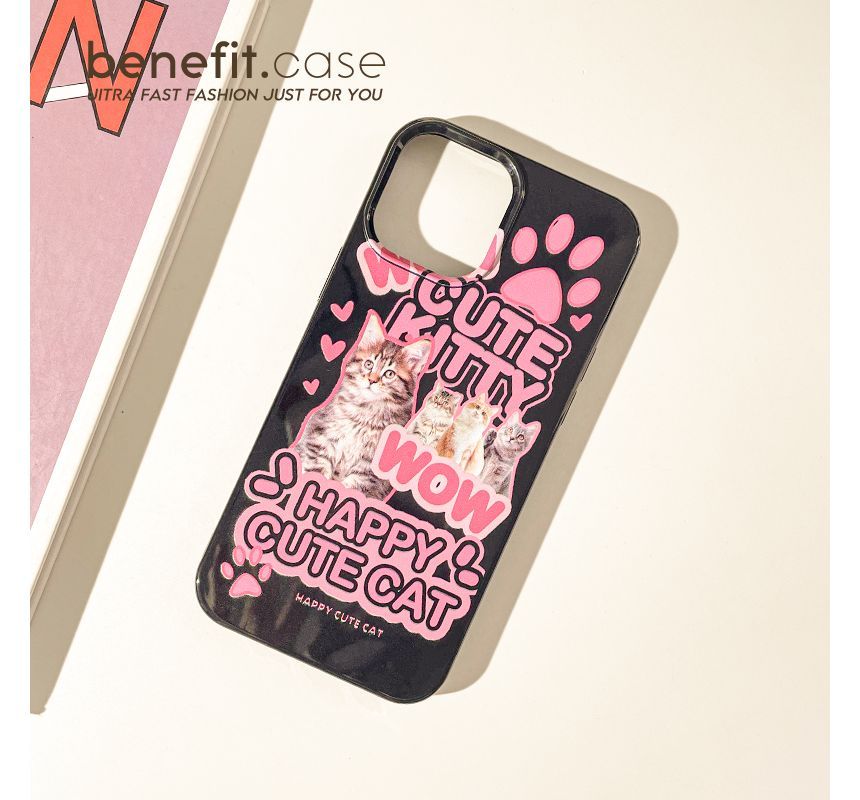 Lettering Phone Cat Case