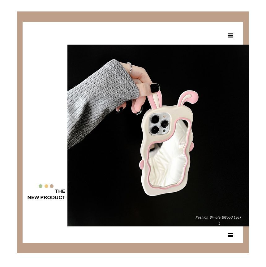 Rabbit Phone Case Mirrored
