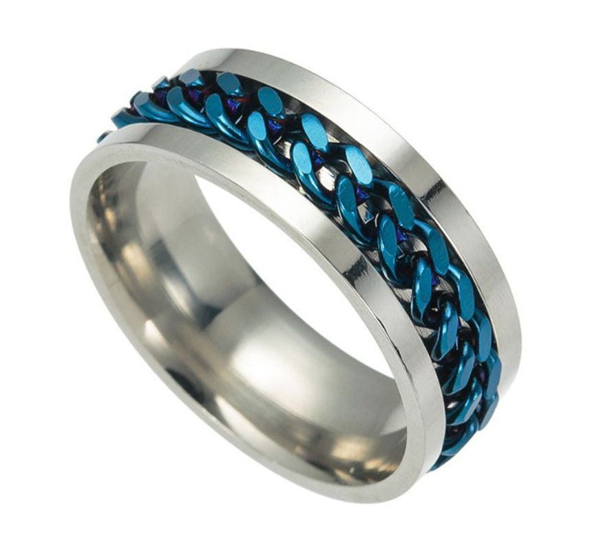 Chained Stainless Steel Ring